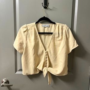 Madewell Tie Front Top